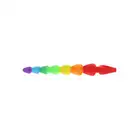 Toy Joy - Rainbow Heart Beads. Odlotowe, tęczowe koraliki analne w kształcie uroczych serduszek 