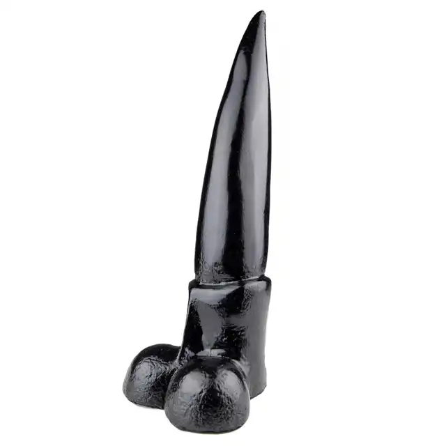Kiotos Monstar - Kangaroo. Dildo w kształcie penisa kangura z wyraźnymi jądrami. 33 cm długości, 7 cm średnicy i solidna podstawa