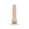 Real Fantasy - Quentin Realistic Dildo. Realistyczne silikonowe dildo z przyssawką. Hipoalergiczny materiał silexpan. 24 cm długości, 4,5 cm średnicy