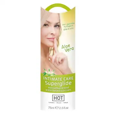 Żel/sprej-HOT Intimate Care Superglide aloe Vera 75ml.