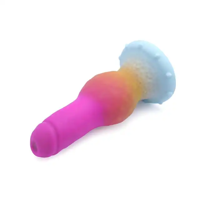 Kiotos Monstar - Beast 48. Kolorowe dildo w kształcie penisa egzotycznej bestii. 26,5 cm długości, 9,5 cm średnicy