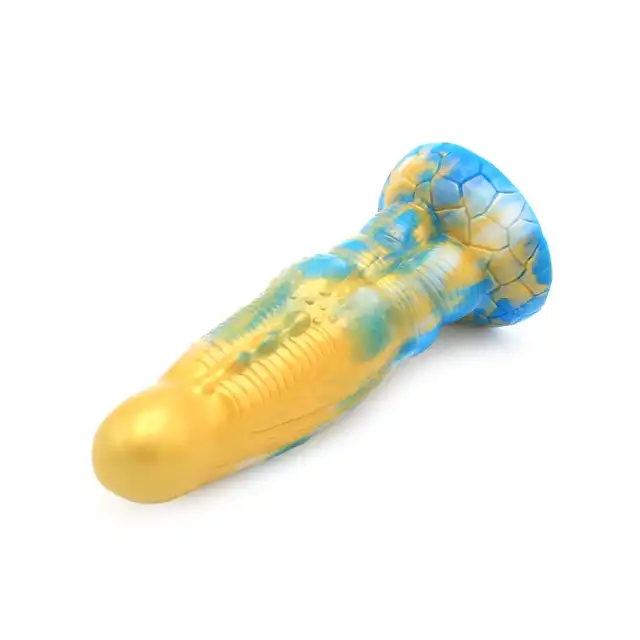 Kiotos Monstar - Beast 19. Niezwykłe dildo. Penis kosmity, unikalne żłobienia. 25 cm długości, 6 cm średnicy