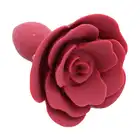 Kiotos - Red Rose Anal Plug. Zmysłowy czerwony korek analny z różą. Bardzo elegancki 