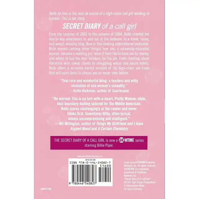 Anonymous - Secret Diary Of a Call Gril . Anglojęzyczny bestseller. Pamiętnik dziewczyny na telefon. 