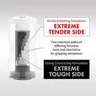 Tenga - Dual Sensation Cup Extremes. Dwustronny masturbator w kubeczku z komorami powietrznymi. Ektremalne doznania 