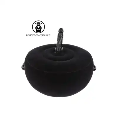 Taboom - Inflatable Fuck Seat. Fantastyczne dmuchane siodełko aksamitne z realistycznym wibratorem na pilota. Wybierz się w intensywną podróż pełną nowych doznań
