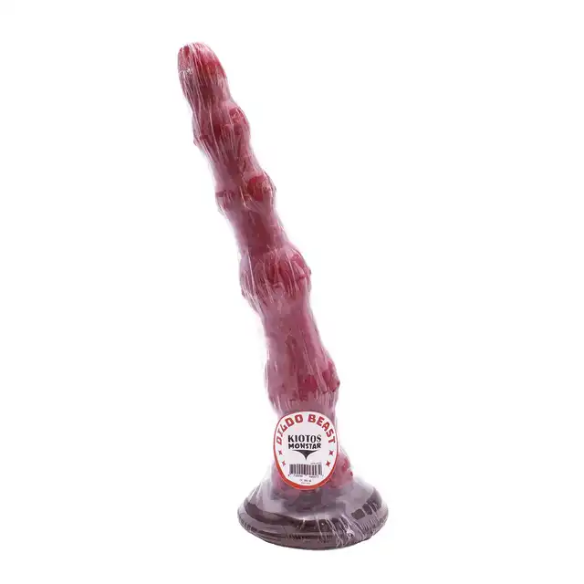 Kiotos Monstar - Beast 45. Mega długie zwierzęce dildo z 4 zgrubieniami. 37,5 cm długości, 5,7 cm średnicy
