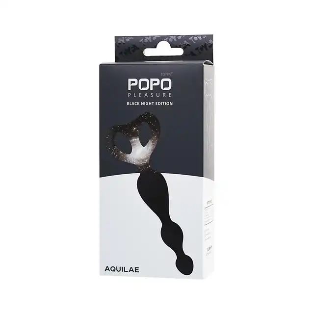 Toyfa - POPO Aquilae. Klasyczne koraliki analne z wygodnym uchwytem. Analna przyjemność w 18cm wydaniu