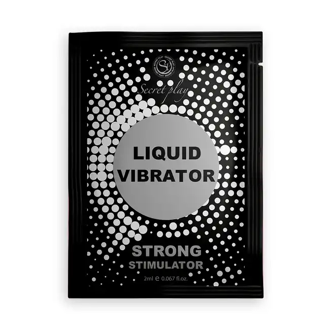 Secret Play - Strong Liquid Vibrator 2ml. Saszetka płynnego wibratora. Żel intymny wywołujący silny efekt mrowienia i fale wibracji