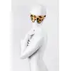 Toyfa - Anonymo Mask Print. Maska na oczy o drapieżnym zwierzęcym wzorze panterki. Klasyczny kształt połączony z wycięciem na nos to gwarancja idealnego dopasowania