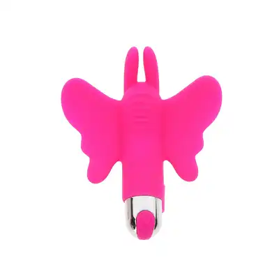 Toy Joy - Butterfly Pleaser Rechargeable. Wibrator na palec w kształcie motylka. Różnorodna stymulacja. 7 trybów wibracji 
