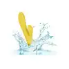 Calexotics - California Dreaming - San Diego Seduction Yellow - wibrator z króliczkiem. Końcówka z ruchem pulsacyjnym do perfekcyjnej stymulacji punktu G 