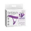 Fantasy For Her - G-Spot Butterfly Strap-On - elastyczny pas z wibratorem do punktu G. Baw się w domu i na mieście! 