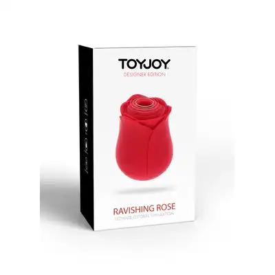 ToyJoy - Ravishing Rose Pulse Stim Red - stymulator łechtaczki imitujący seks oralny. 10 trybów przyjemności 