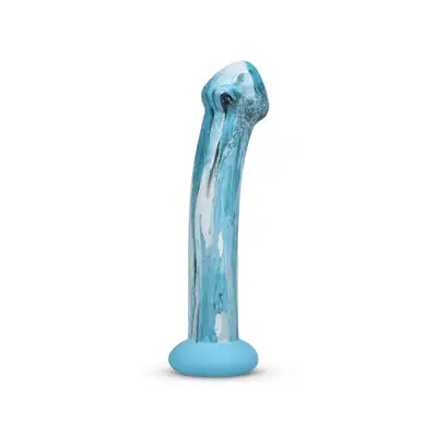 Gildo - Ocean Ripple. Szklane dildo o anatomicznym kącie wygięcia, stymulacja punktu G i P najwyższej klasy. Design zainspirowany dzikimi falami oceanu
