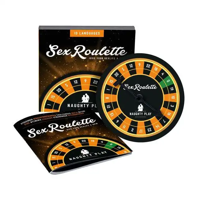 Sex Roulette - Naughty Play. Erotyczna ruletka z wyzwaniami dla dwojga. Rozpalcie w sobie niegrzeczną zmysłowość