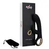 7Candy - Grip Hot Rabbit Black. Wibrator z króliczkiem. Elegancka stymulacja punktu G i łechtaczki