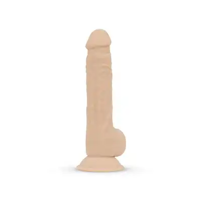 Real Fantasy - Quentin Realistic Dildo. Realistyczne silikonowe dildo z przyssawką. Hipoalergiczny materiał silexpan. 24 cm długości, 4,5 cm średnicy