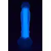 RADIANT SOFT SILICONE GLOW IN THE DARK DILDO MEDIUM PURPLE