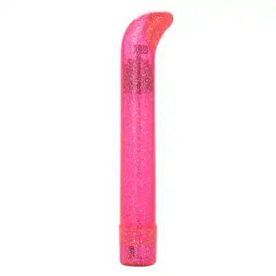 Calexotics - Sparkle Slim G-Vibe Pink. Wibrator punktu G w brokatowym wydaniu. Oddaj się olśniewającej przyjemności i 3 prędkościom wibracji