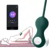 Magic Motion - Crystal Duo Smart Kegel. Zestaw 3 kulek gejszy. 2 sterowane na aplikację. Nieograniczony zasięg. 