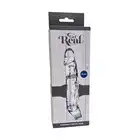 Toy Joy - Extension Sleeve Large. Przezroczysta realistyczna przedłużka na penisa 19 cm z ringiem pod jądra