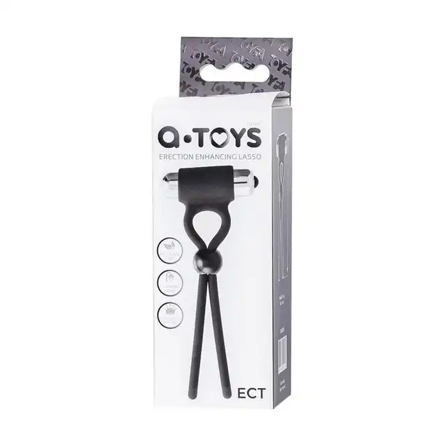 A-Toys - Erection Enchancing Lasso Ect. W pełni regulowany ring na penisa z wibrującym pociskiem. Stymulacja wibracjami i wydłużenie stosunku