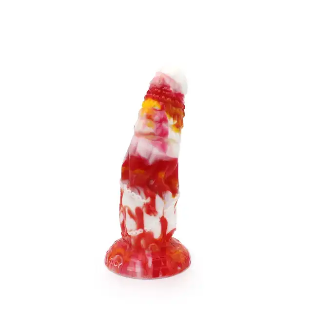 Kiotos Monstar - Beast 4. Dildo w kształcie penisa zniewolonego potwora - z łańcuchem. Mocna przyssawka, 6,5 cm średnicy