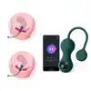 Magic Motion - Crystal Duo Smart Kegel. Zestaw 3 kulek gejszy. 2 sterowane na aplikację. Nieograniczony zasięg. 