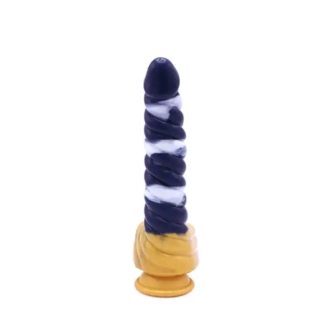 Kiotos Monstar - Beast 37. Spiralnie prążkowane dildo unikalnej bestii. 23,5 cm długości oraz 4 cm średnicy