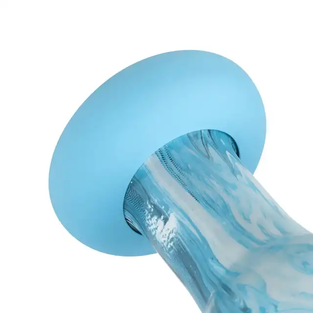Gildo - Ocean Ripple. Szklane dildo o anatomicznym kącie wygięcia, stymulacja punktu G i P najwyższej klasy. Design zainspirowany dzikimi falami oceanu