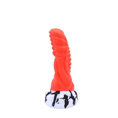 Kiotos Monstar - Beast 51. Oryginalne dildo ognistej bestii z wypustkami. 24,5 cm długości, 6,5 cm średnicy 