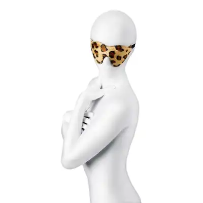 Toyfa - Anonymo Mask Print. Maska na oczy o drapieżnym zwierzęcym wzorze panterki. Klasyczny kształt połączony z wycięciem na nos to gwarancja idealnego dopasowania