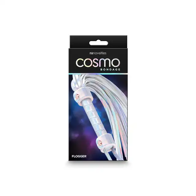 NSNovelties - Cosmo Bondage Flogger - podkręć atmosferę w sypialni z batem w urzekającym kolorze holo! 