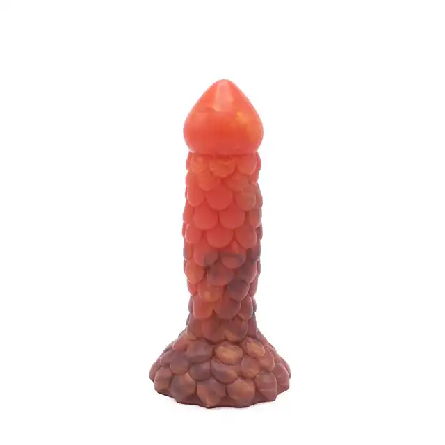 Kiotos Monstar - Beast 40. Penis smoka z łuskami. Niezwykłe dildo 19 cm długości, 4,8 cm średnicy