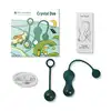 Magic Motion - Crystal Duo Smart Kegel. Zestaw 3 kulek gejszy. 2 sterowane na aplikację. Nieograniczony zasięg. 