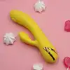 Calexotics - San Diego Seduction Yellow - wibrator z króliczkiem. Końcówka z ruchem pulsacyjnym do perfekcyjnej stymulacji punktu G 