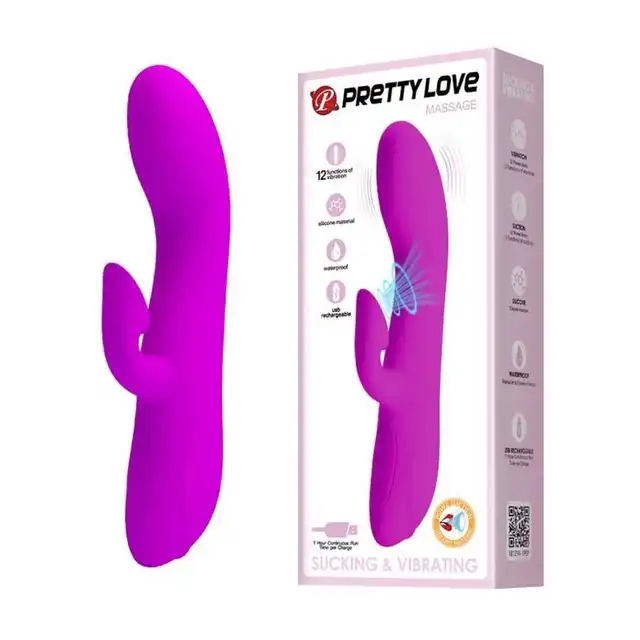 Pretty Love - Desirable Flirt. Wibrator do punktu G ze stymulatorem łechtaczki z funkcją ssania. Mega doznania. 