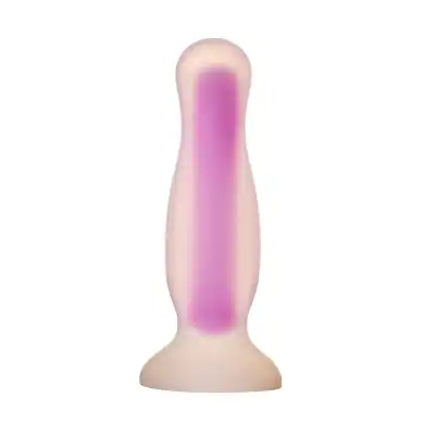 RADIANT SOFT SILICONE GLOW IN THE DARK PLUG MEDIUM PURPLE