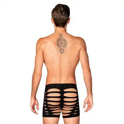 Obsessive - M104 bokserki S/M/L - męskie bokserki z odważnymi i kuszącymi wycięciami. Nowoczesny krój