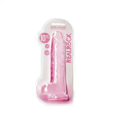 Realistic Dildo with Balls - 10""/ 25,4 cm