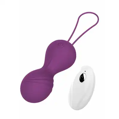 Bseries -  Vibrating Kegel Balls Purple. Wibrujące kulki gejszy na pilota. Super stymulacja połączona z treningiem mięśni kegla