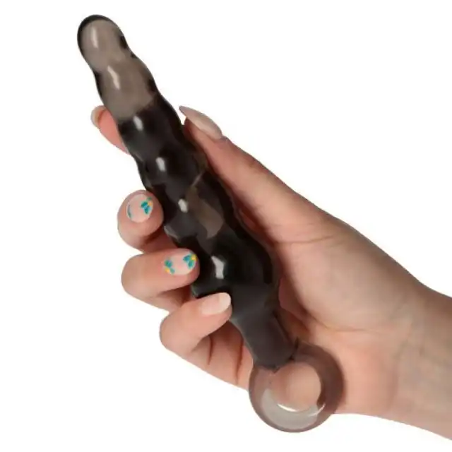 Bestseller - Worm Grey. Dildo analne z komfortowym uchwytem. Odkryj stopniową i wygodną penetrację ze stopniowo profilowaną powierzchnią