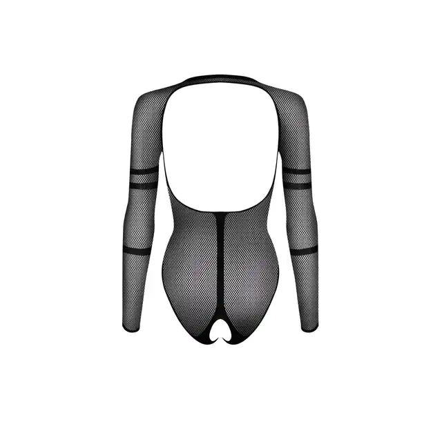 Obsessive - B137 body XL/XXL - dzianinowe body ze odkrytymi plecami. Kuszący wzór węża