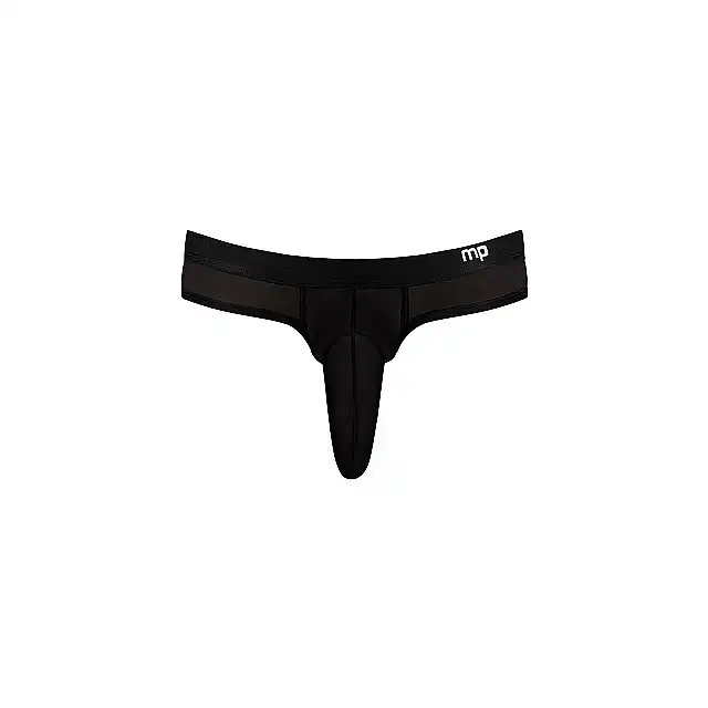 Male Power - Hose Thong S/M Black. Transparentne, niezwykle seksowne męskie majtki z kieszonką na penisa 