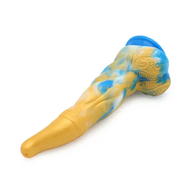 Kiotos Monstar - Beast 17. Intrygujące dildo w kształcie penisa kosmicznej bestii. Ciekawe tekstury. 25,5 cm długości, 5,5 cm średnicy