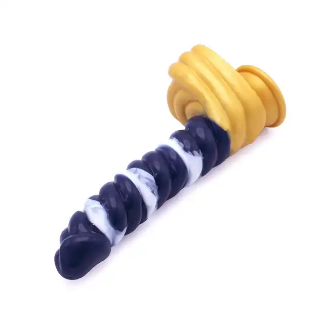 Kiotos Monstar - Beast 37. Spiralnie prążkowane dildo unikalnej bestii. 23,5 cm długości oraz 4 cm średnicy