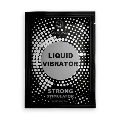 Secret Play - Strong Liquid Vibrator 2ml. Saszetka płynnego wibratora. Żel intymny wywołujący silny efekt mrowienia i fale wibracji