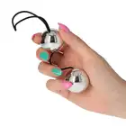 Toyz 4 Lovers - Orgasm Silver Balls. Srebrne kulki gejszy z drgającymi kulkami wewnątrz. Idealne do treningu i stymulacji waginalnej