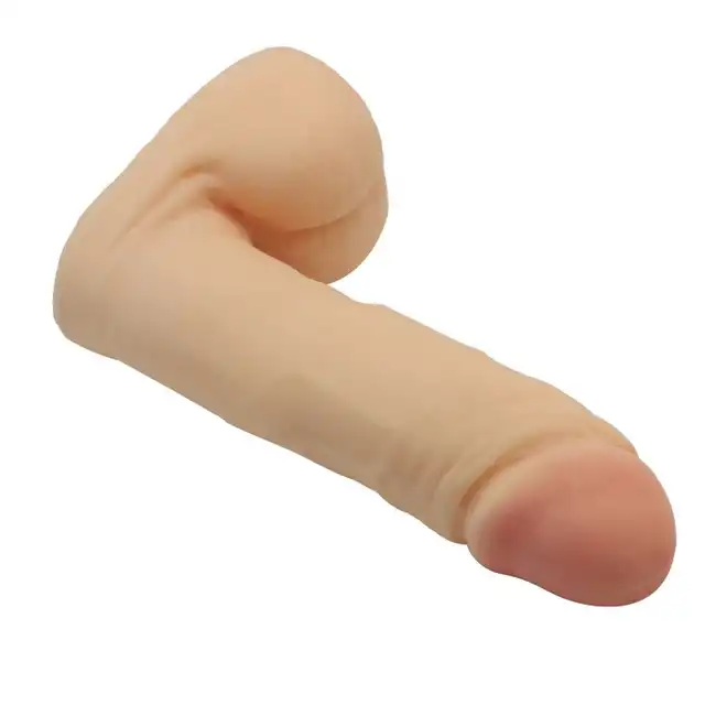 T4L - Realistic Stocky. Realistyczne dildo z przyssawką. Miękki materiał, bezpieczny dla wrażliwych miejsc intymnych. Mocna przyssawka dla zabaw bez użycia rąk
